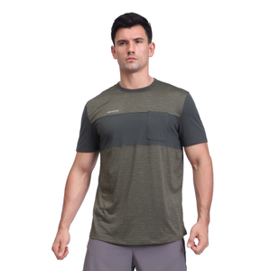 男士跑步干燥的T恤运动面板短袖上衣