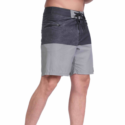 男士防水颜料印花游泳短裤，19 英寸外缝