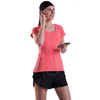 女性快速干燥的运动衫衬衫T恤运动运动健身跑上衣