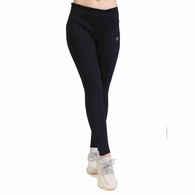 女士腹部控制锻炼跑步瑜伽紧身裤带胯部扣板